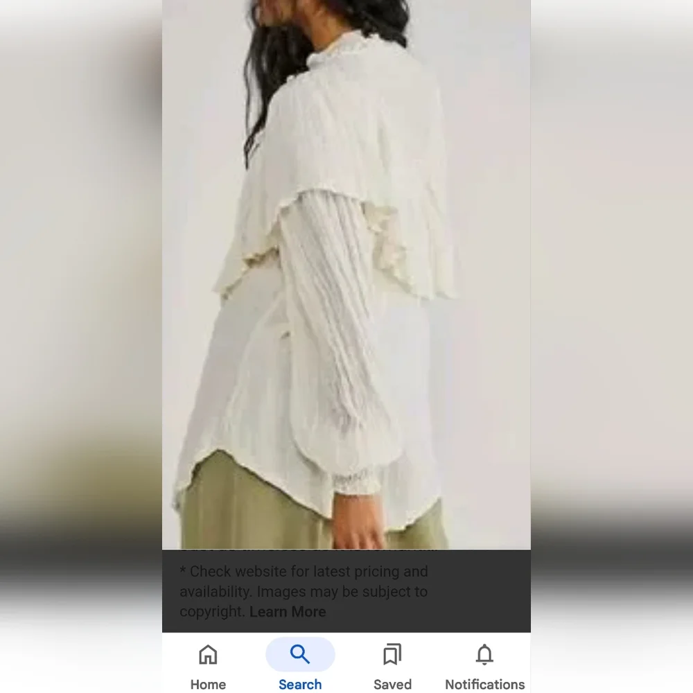 Jen's Pirate Booty Alta Blouse in Plum Sz S - Picture 7 of 7